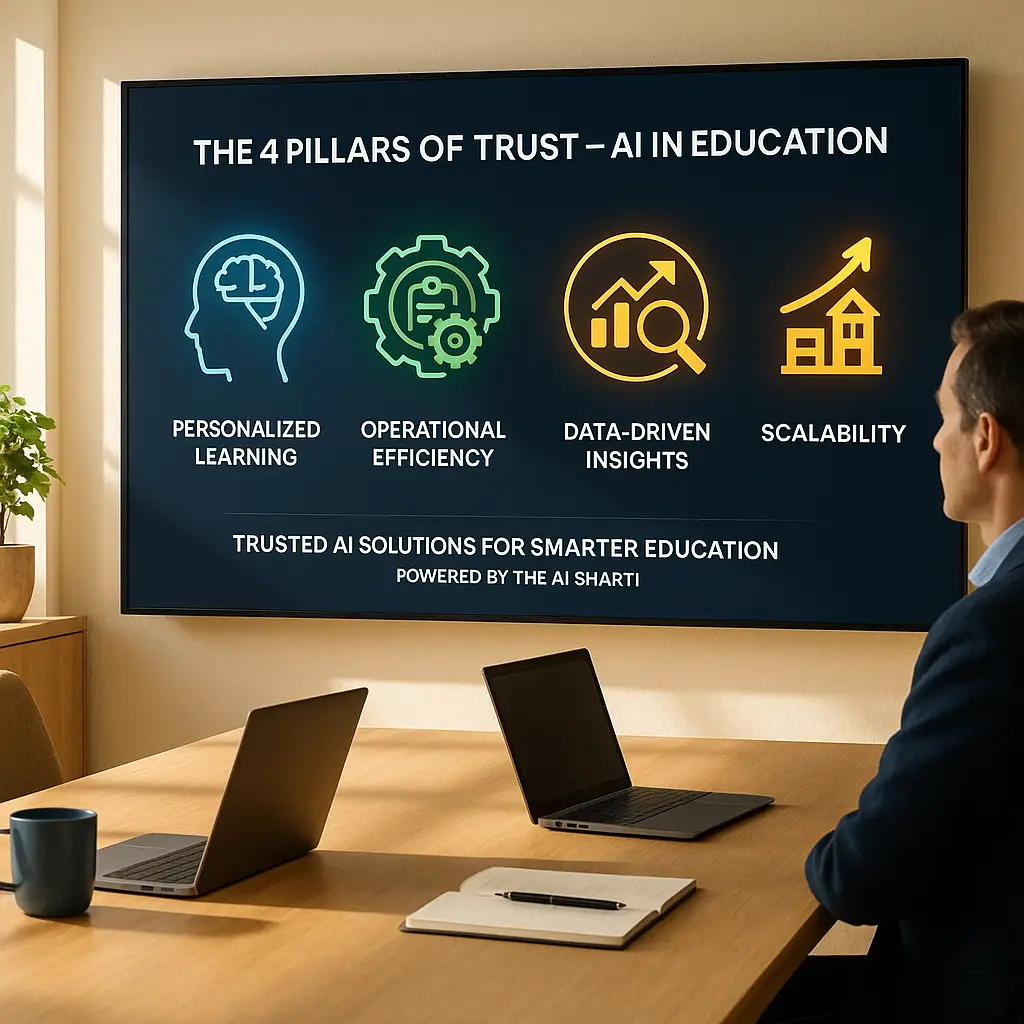AI Powered Education Solutions trusted by institutions for personalization, automation, analytics, and scalable growth.